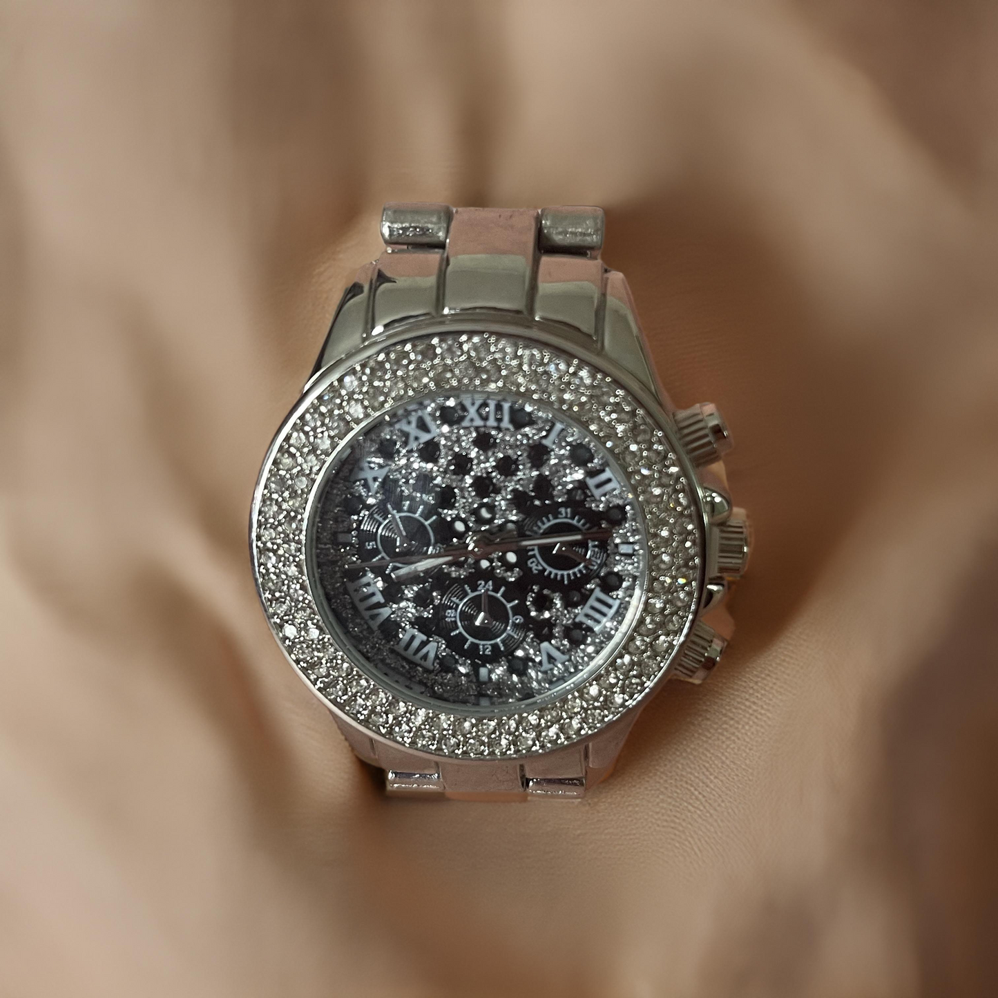 Reloj Mujer Brillantes Plata